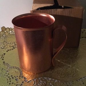 Vintage 1950s Color Craft Copper-tone Mug